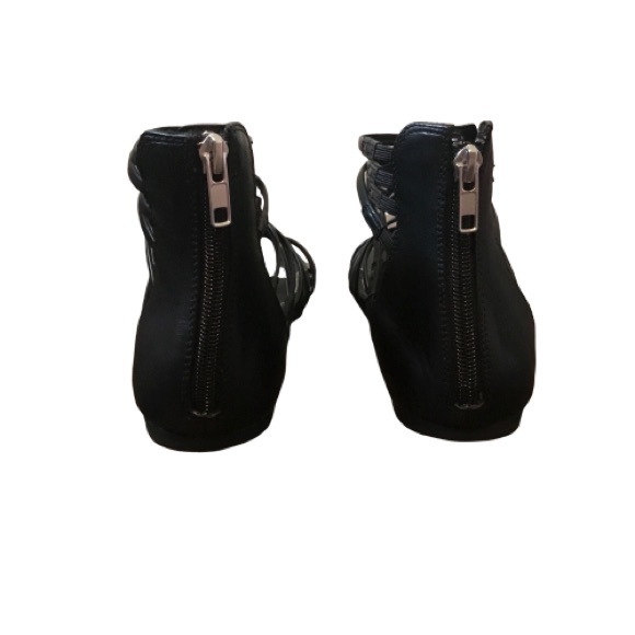 Steve Madden WALLIS Black Strappy Sandals Size 10M - Picture 3 of 4